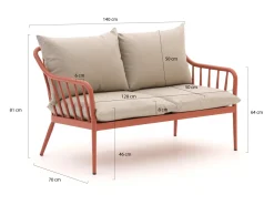 Manifesto Celante Gartensofa 2-Sitzer 140 cm