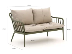 Manifesto Celante Gartensofa 2-Sitzer 140 cm