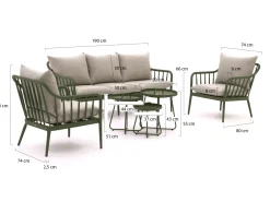 Manifesto Celante/Pito Sessel-Sofa Lounge-Set 6-teilig
