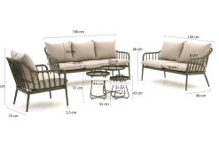 Manifesto Celante/Pito Sessel-Sofa-Lounge-Set 6-teilig