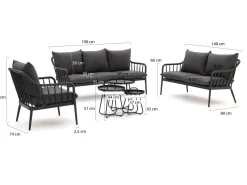 Manifesto Celante/Pito Sessel-Sofa Lounge-Set 6-teilig