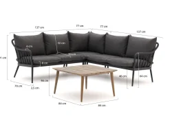 Manifesto Celante/ROUGH-K Ecklounge-Set 4-teilig