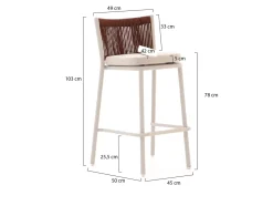 Manifesto Idro/Savio 90 cm Gartenbar-Set 3-teilig