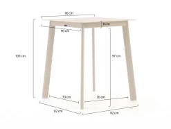 Manifesto Idro/Savio 90 cm Gartenbar-Set 3-teilig