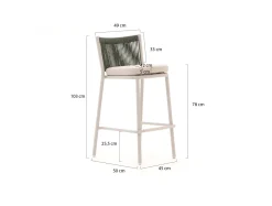 Manifesto Idro/Savio 150 cm Gartenbar-Set 5-teilig