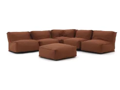Manifesto Lonato Eck Sitzsack Lounge-Set 6-teilig