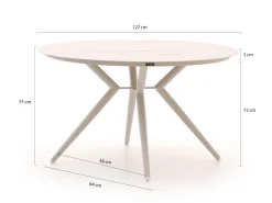 Manifesto Misurina/Sora ø 127 cm Gartenmöbel-Set 5-teilig