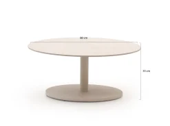 Manifesto Monticano Loungetisch ø 80 cm (h: 35 cm)
