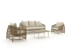 Manifesto Ortello/ROUGH-K Sessel-Sofa Lounge-Set 4-teilig 5-Sitzer