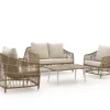 Manifesto Ortello/ROUGH-K Sessel-Sofa Lounge-Set 4-teilig 4-Sitzer