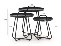Manifesto Pito Beistelltisch Outdoor-Set 3-teilig
