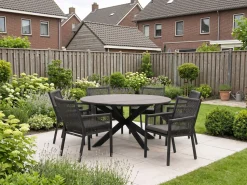 Manifesto Rivola/Fidenza ø149cm dining tuinset 7-delig