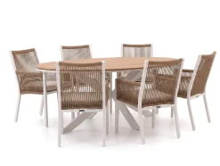 Manifesto Rivola/Fidenza 180 cm Gartenmöbel-Set 7-teilig