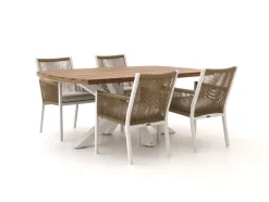 Manifesto Rivola/Induno dänisch oval 180 cm Gartenmöbel-Set 5-teilig