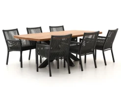 Manifesto Rivola/Induno Dänisch oval 220 cm Gartenmöbel-Set 7-teilig