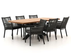 Manifesto Rivola/Induno Dänisch oval 220 cm Gartenmöbel-Set 7-teilig