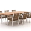 Manifesto Rivola/Induno dänisch oval 240 cm Gartenmöbel-Set 7-teilig