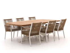 Manifesto Rivola/Induno dänisch oval 240 cm Gartenmöbel-Set 7-teilig