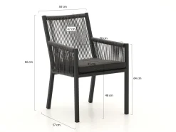 Manifesto Rivola/ROUGH-Y Ellips 200cm dining tuinset 7-delig