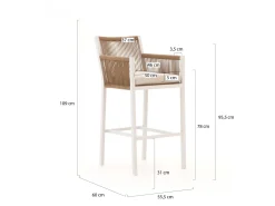 Manifesto Rivola/ROUGH-Y Ellips 240 cm Gartenbar-Set 7-teilig