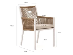 Manifesto Rivola/Sora 160 cm Gartenmöbel-Set 5-teilig