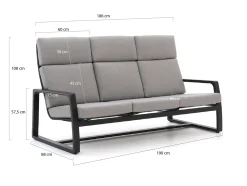 Manifesto Rubbiano Gartensofa 3-Sitzer 191 cm