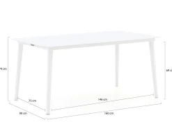 Manifesto Sora Gartentisch 160x90x74 cm