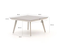 Manifesto Valsecca Loungetisch 80x80x45 cm