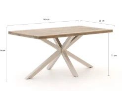 Manifesto Valsecca/Montorio 160cm dining tuinset 5-delig