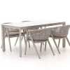 Manifesto Valsecca/Sestino 160 cm Gartenmöbel-Set 5-teilig