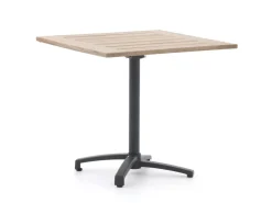 Manifesto Villongo/Canzo 80 cm Gartenmöbel-Set 5-teilig Stapelbar inklapbaar