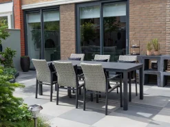 Manifesto Villongo/Menzano 220 cm Gartenmöbel-Set 7-teilig stapelbar