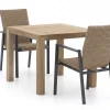 Manifesto Villongo/ROUGH-S 90 cm Gartenmöbel-Set 3-teilig stapelbar
