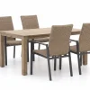 Manifesto Villongo/ROUGH-S 160 cm Gartenmöbel-Set 5-teilig stapelbar