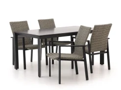 Manifesto Villongo/Sestino 160 cm Gartenmöbel-Set 5-teilig stapelbar