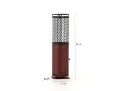 Monti HeatLine Blaze Pellet Heizstrahler 26x26x95 cm