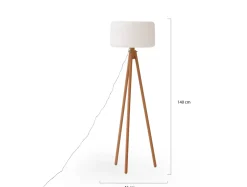 New Garden Chloe LED-Stehlampe für draußen dimmbar mit Kabel ø 43 cm (h: 140 cm)