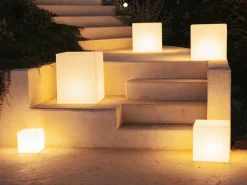New Garden Cuby Solar-Außenlampe LED aufladbar dimmbar 40x40 cm