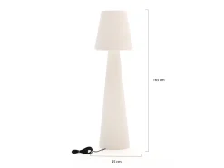 New Garden Lola LED-Stehlampe für draußen mit Kabel ø 45 cm (h: 165 cm)