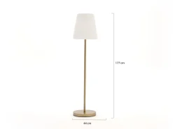 New Garden Lola Slim Solar-Stehlampe für draußen LED aufladbar dimmbar ø 44 cm (h: 177 cm)