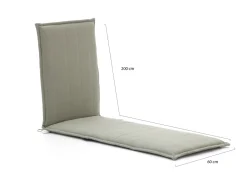 Outdoor Kissen für Gartenliege 200x60 cm