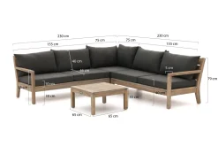 ROUGH Batang Ecklounge-Set 4-teilig