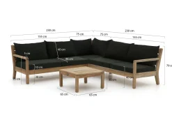 ROUGH Batang Ecklounge-Set 4-teilig