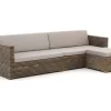 ROUGH-C Chaiselongue Lounge-Set 3-teilig
