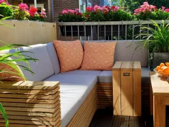 ROUGH-C Chaiselongue Lounge-Set 3-teilig