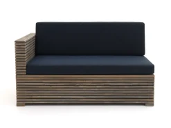 ROUGH-C Chaiselongue Lounge-Set 3-teilig