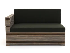 ROUGH-C Chaiselongue Lounge-Set 3-teilig