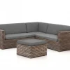 ROUGH-C Ecklounge-Set 4-teilig 5-Sitzer