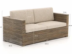 ROUGH-C Gartensofa 180 cm