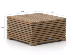 ROUGH-C Lounge Gartenhocker 60x60 cm
